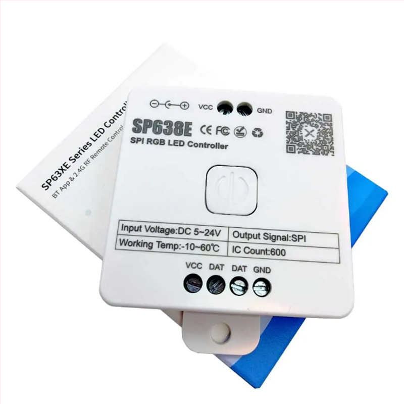 SP638E kolmekanaliline RGB maagilise värviga LED-juhtimine, Bluetooth-muusikakontroller
