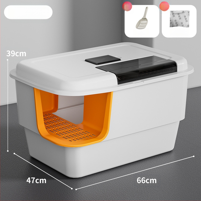 Kassiliivakast, eriti suur, täielikult poolsuletud, avatud, pritsmekindel, suur võine, hiiglaslik kassiliivakast, tualettruum