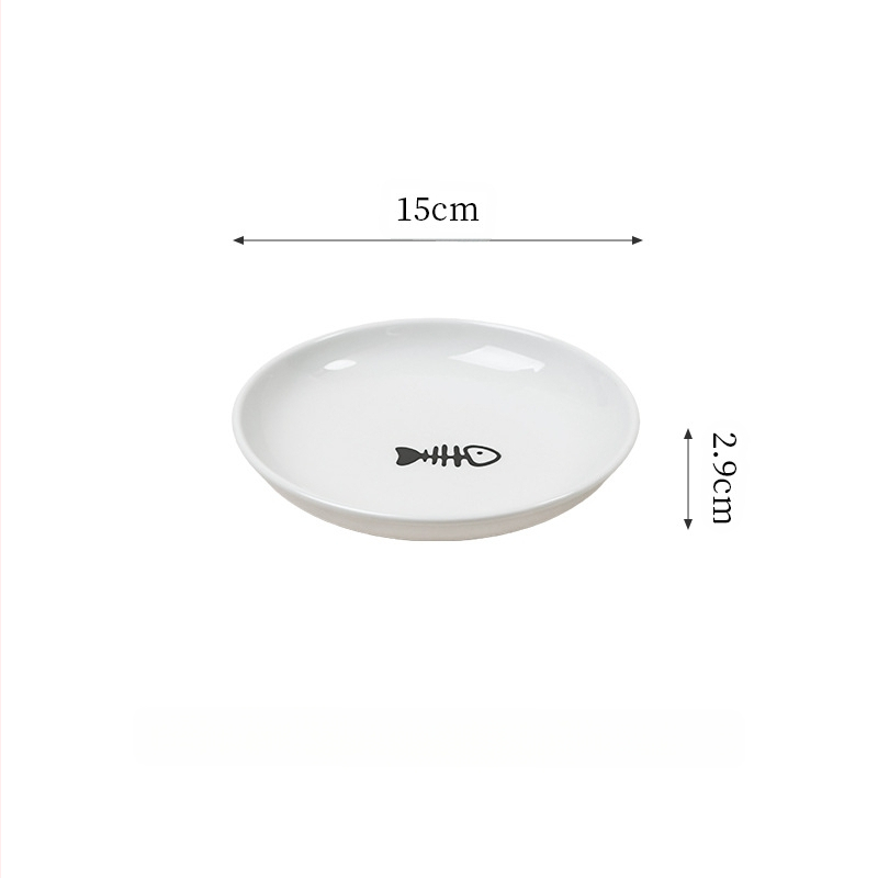 Loominguline kassiküünisest kalaluu lemmikloomakauss kausiriiuliga majapidamise kassikauss koerakauss keraamiline joogikauss kassi- ja koeratoiduriistad kronsteiniga