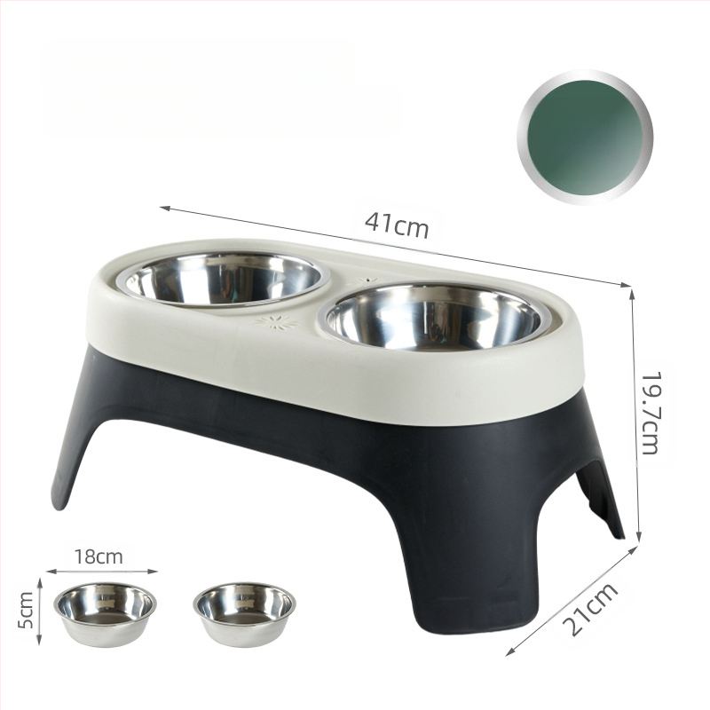 Uus koera kõrgendatud kauss lemmikloomade joogivee söötmiskauss löögikindel roostevabast terasest toidukauss kasside riisikauss laos hulgimüügis