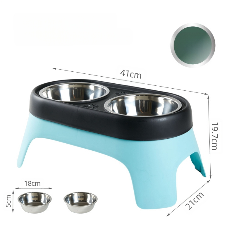 Uus koera kõrgendatud kauss lemmikloomade joogivee söötmiskauss löögikindel roostevabast terasest toidukauss kasside riisikauss laos hulgimüügis