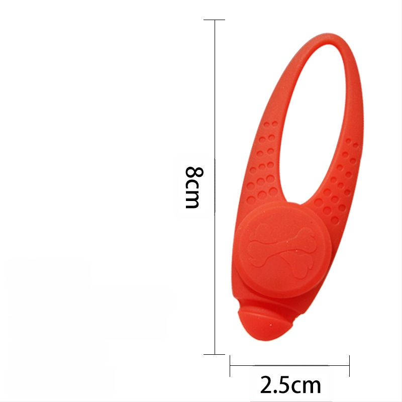 Медальон за домашен любимец, светещ силиконов LED медальон за куче, етикет за куче и котка, аксесоари за домашни любимци против изгубване, когато излизате