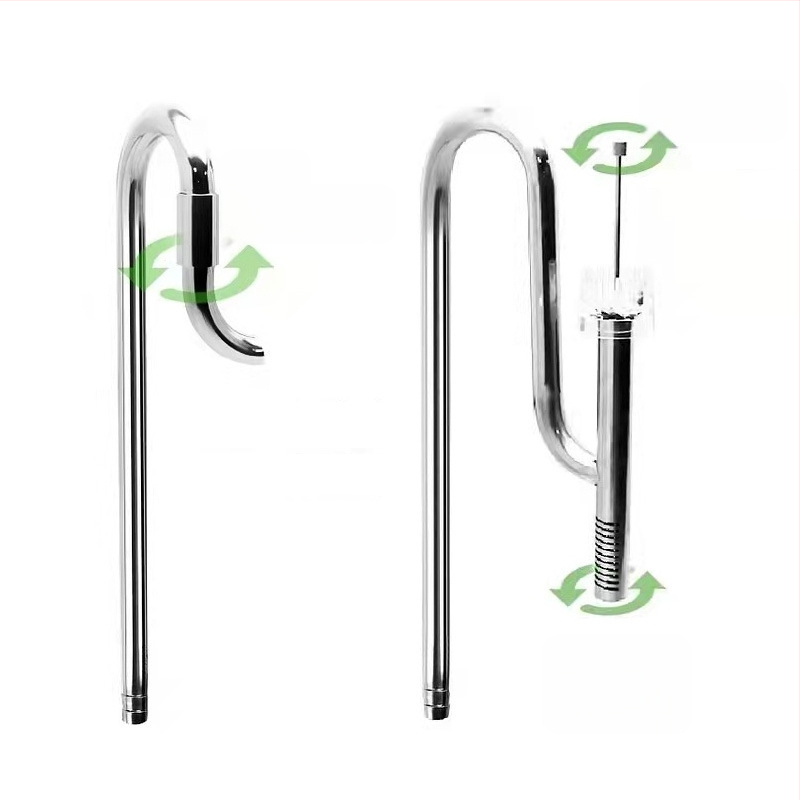 Аксесоари за аквариум за трева, вход и изход от неръждаема стомана за отстраняване на маслено фолио, филтър за аквариум за трева, кофа, оборудване, водопровод