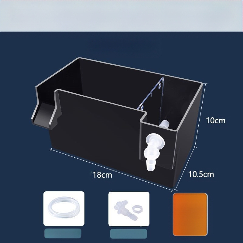 Maza zivju tvertnes filtra ūdens attīrīšanas cikls trīs vienā klusināts ārējais sienas attīrīšanas filtra kaste pilienveida kaste skābekļa padeve