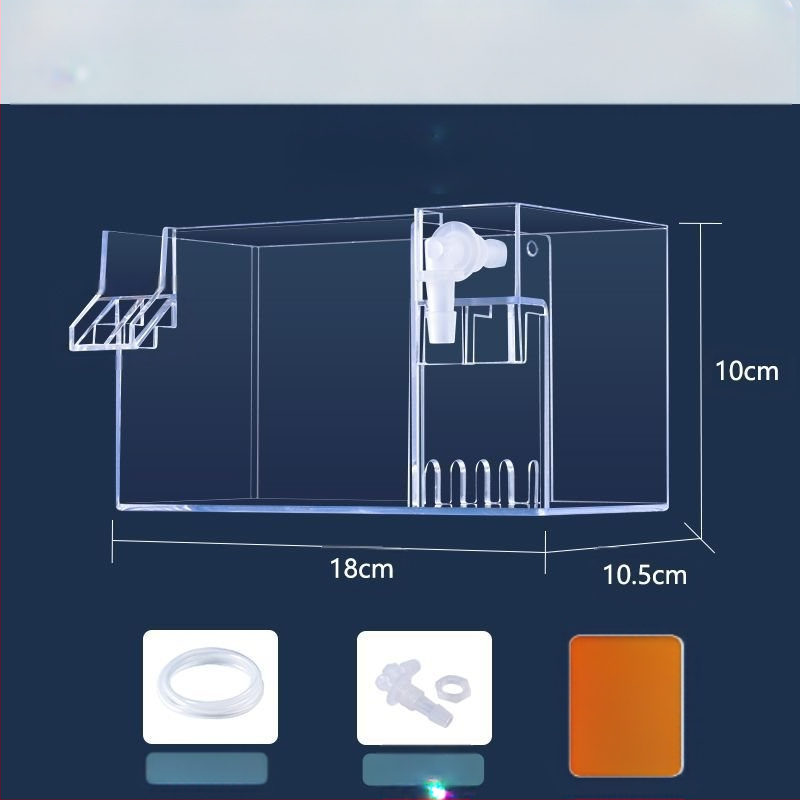 Maza zivju tvertnes filtra ūdens attīrīšanas cikls trīs vienā klusināts ārējais sienas attīrīšanas filtra kaste pilienveida kaste skābekļa padeve