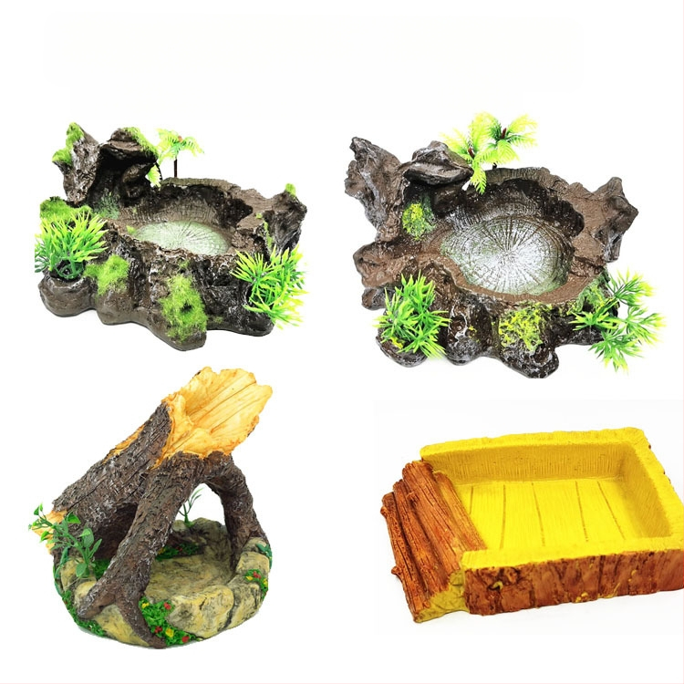 Tehase otsemüük kalapaagi kaunistuseks akvaariumi simuleeritud flokeeritud vaigust veekauss kilpkonna ronimislemmikloomade söögitaldrik flokeeritud kilpkonnanõu