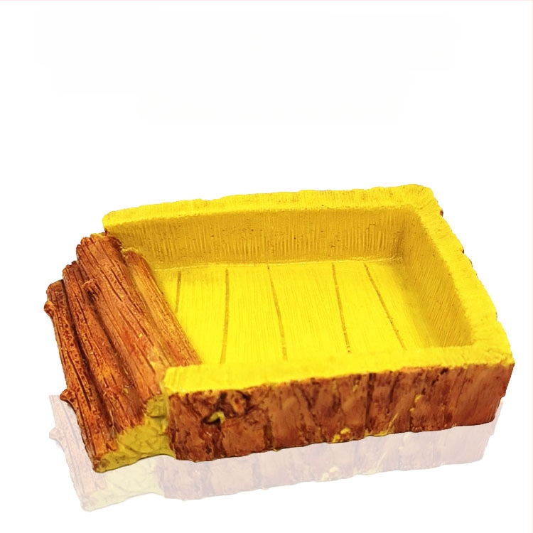 Tehase otsemüük kalapaagi kaunistuseks akvaariumi simuleeritud flokeeritud vaigust veekauss kilpkonna ronimislemmikloomade söögitaldrik flokeeritud kilpkonnanõu