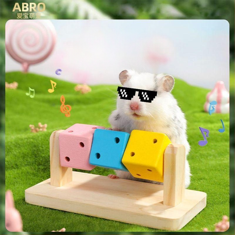 Žiurkėno linksmybės Rubiko kubas medinis žaislas Molariniai reikmenys Auksinio lokio lizdas medinis medinis žaislas iš medžio masyvo, spalvotas kostiumas