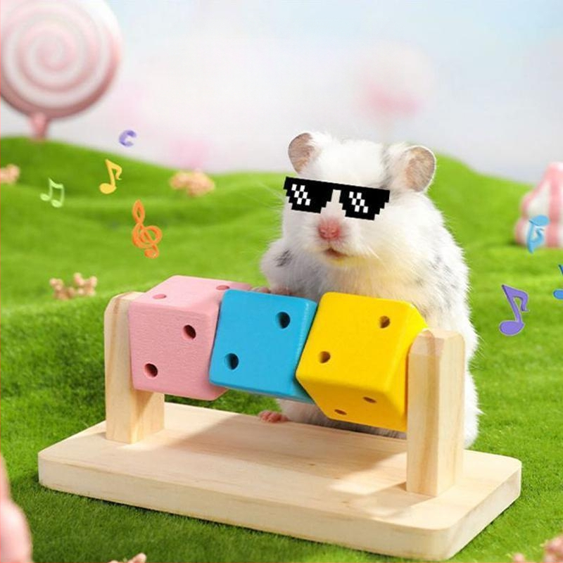 Žiurkėno linksmybės Rubiko kubas medinis žaislas Molariniai reikmenys Auksinio lokio lizdas medinis medinis žaislas iš medžio masyvo, spalvotas kostiumas