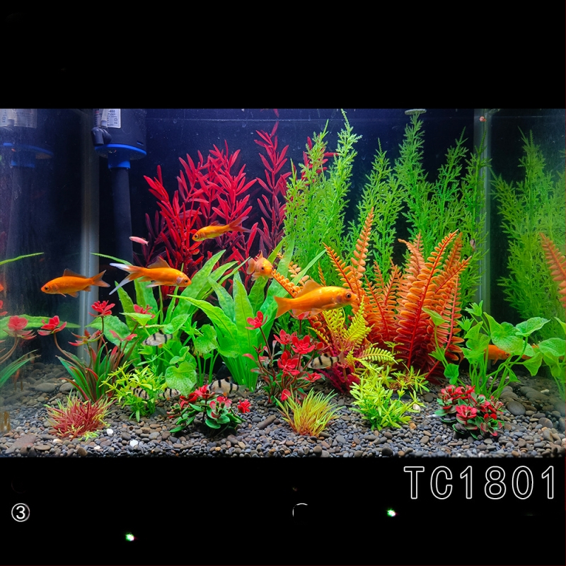 Akvaariumi haljastus, täielik simulatsioonivee rohu kaunistuskomplekt, akvaariumi plastist võltsvetikad, laisk pakend, hulgimüük