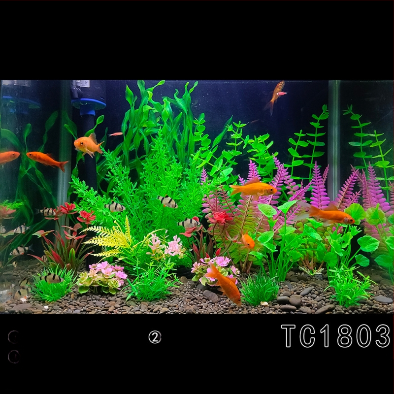 Akvaariumi haljastus, täielik simulatsioonivee rohu kaunistuskomplekt, akvaariumi plastist võltsvetikad, laisk pakend, hulgimüük