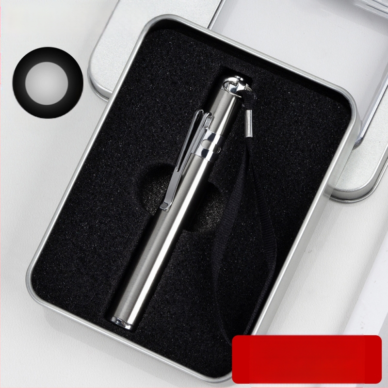 Meditsiinilised väikesed kingitused, millele on kohandatud logo graveerimine, valge valguse patareide vahetamine, üldise läbivaatuse spetsiaalne tagant vajutatav meditsiiniline õpilaspliiats