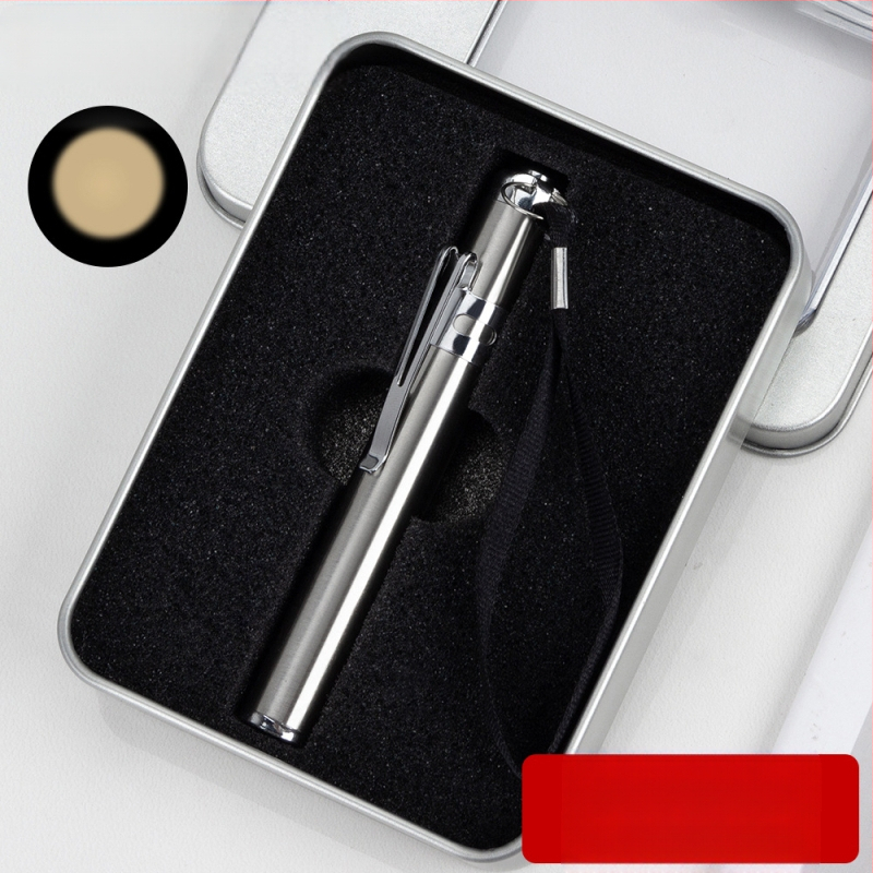 Meditsiinilised väikesed kingitused, millele on kohandatud logo graveerimine, valge valguse patareide vahetamine, üldise läbivaatuse spetsiaalne tagant vajutatav meditsiiniline õpilaspliiats