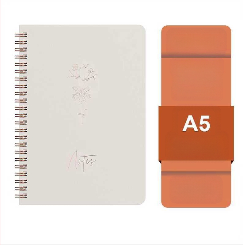 Gamyklos sandėlyje tiekiama ritinių knyga „Macaron“ spalvota palaidų lapų knyga studentams, užrašų knygelė biuro užrašams, didmeninė prekyba