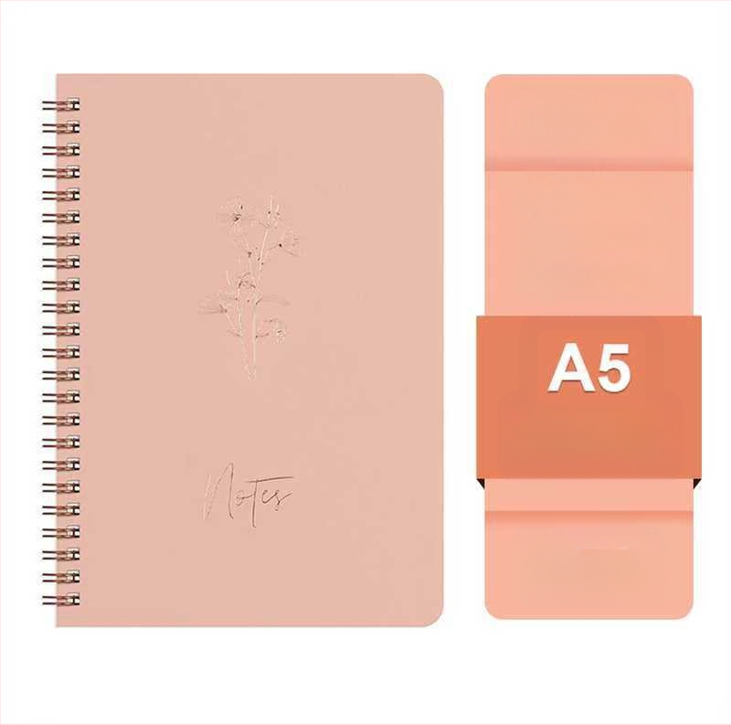 Gamyklos sandėlyje tiekiama ritinių knyga „Macaron“ spalvota palaidų lapų knyga studentams, užrašų knygelė biuro užrašams, didmeninė prekyba