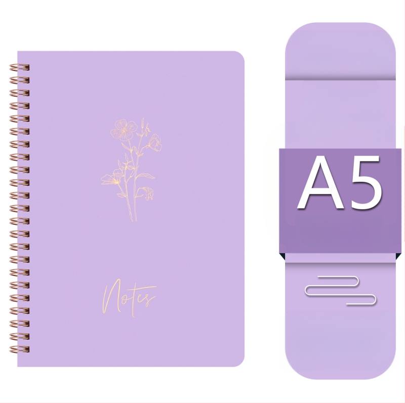 Gamyklos sandėlyje tiekiama ritinių knyga „Macaron“ spalvota palaidų lapų knyga studentams, užrašų knygelė biuro užrašams, didmeninė prekyba