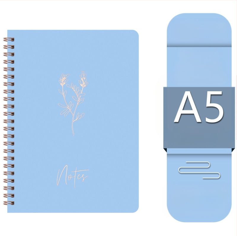 Gamyklos sandėlyje tiekiama ritinių knyga „Macaron“ spalvota palaidų lapų knyga studentams, užrašų knygelė biuro užrašams, didmeninė prekyba