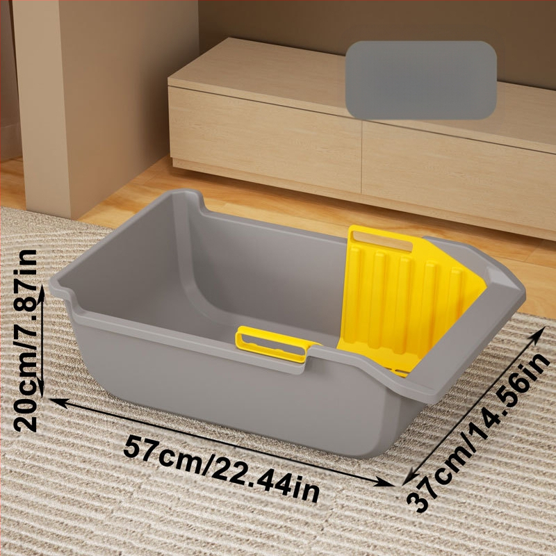 Suur kassiliivkast poolsuletud ämbriga, eemaldatav kassi tualett, kõrgusvastane tara, väline pritsmetega kassi väljaheidete bassein, hulgimüük