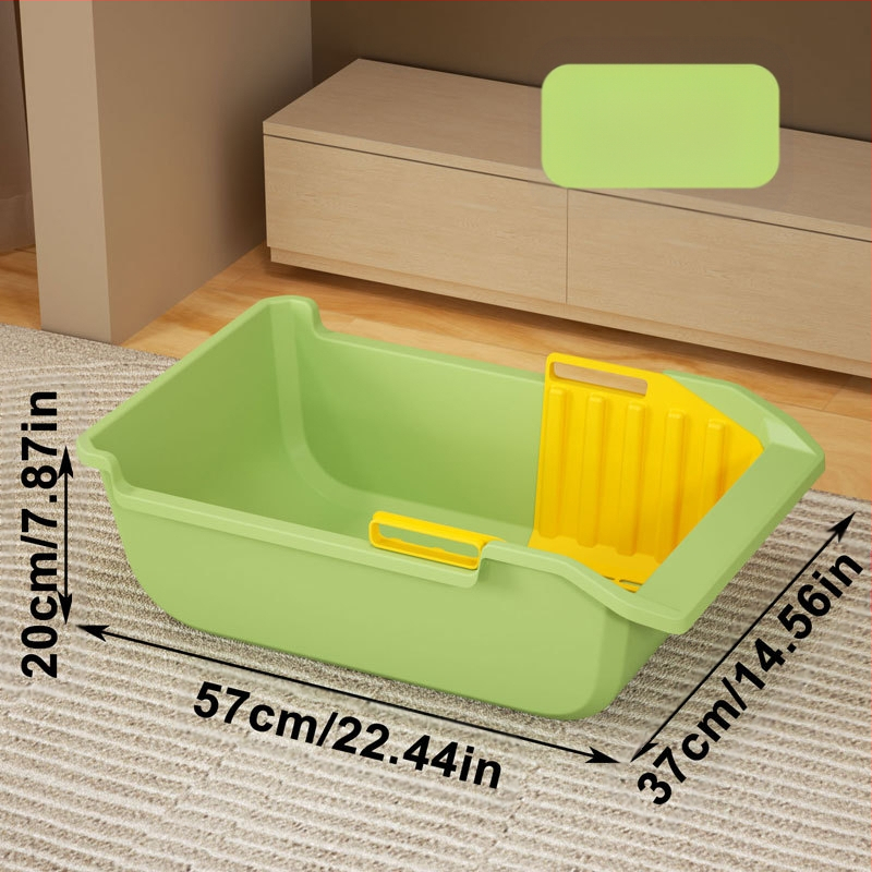 Suur kassiliivkast poolsuletud ämbriga, eemaldatav kassi tualett, kõrgusvastane tara, väline pritsmetega kassi väljaheidete bassein, hulgimüük