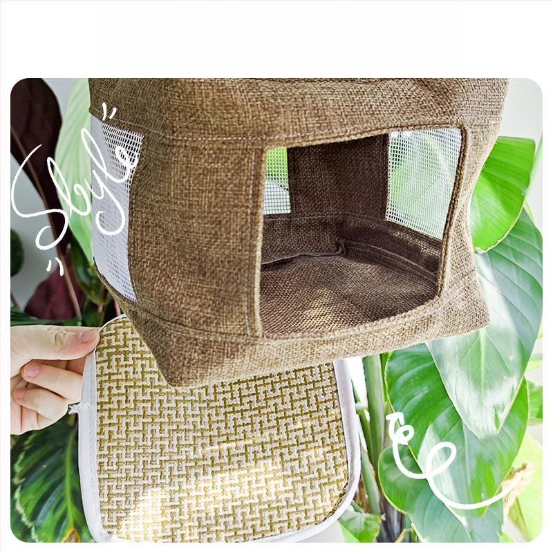 Papagoi roostevabast terasest põhjavõrk, lahe maja suvine linnupesa, rippuv linnupesa, hingav põhjavõrk, magamistelgi linnumänguasi