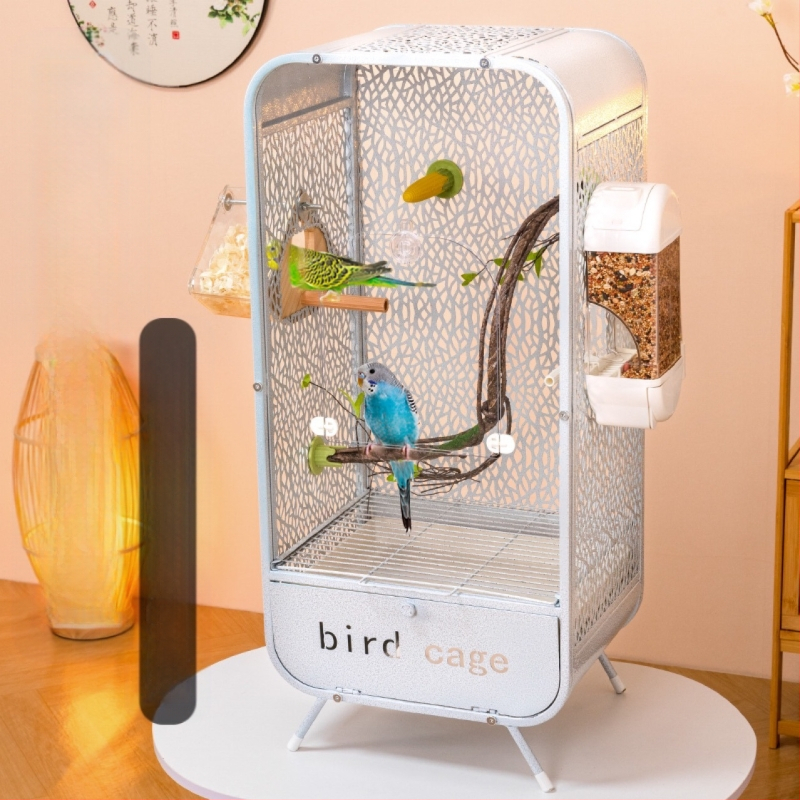 Uus läbipaistev papagoi linnupuuri panoraamne akrüülpuur pritsmekindel dekoratiivne villa kodulinnupuuri vitriinpuuri hulgimüük