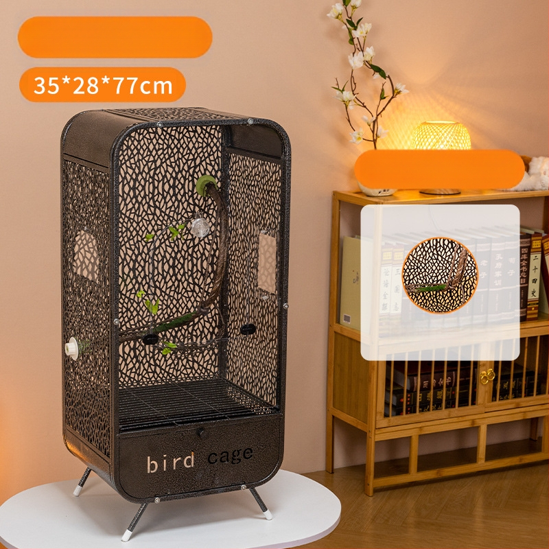 Uus läbipaistev papagoi linnupuuri panoraamne akrüülpuur pritsmekindel dekoratiivne villa kodulinnupuuri vitriinpuuri hulgimüük