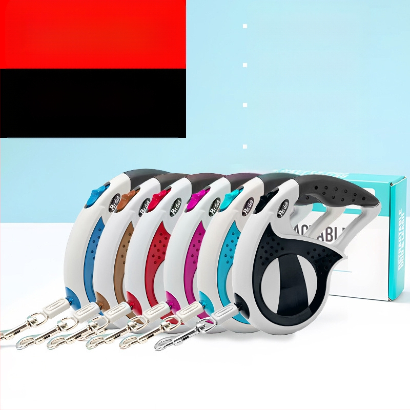 Valmis lemmikloomade koerarihm, automaatne sissetõmmatav koerarihm, koerakett keskmistele ja suurtele koertele, kadumisvastane koerarihm