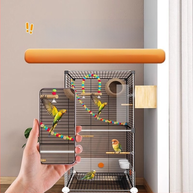 Xz [surinkta 1583 žmonių] Paukščių narvelis, papūgos narvelis, didelis namų apyvokos reikmuo, naujas, apsaugantis nuo purslų, tigro oda, juodas fenikso bijūnas, specialus