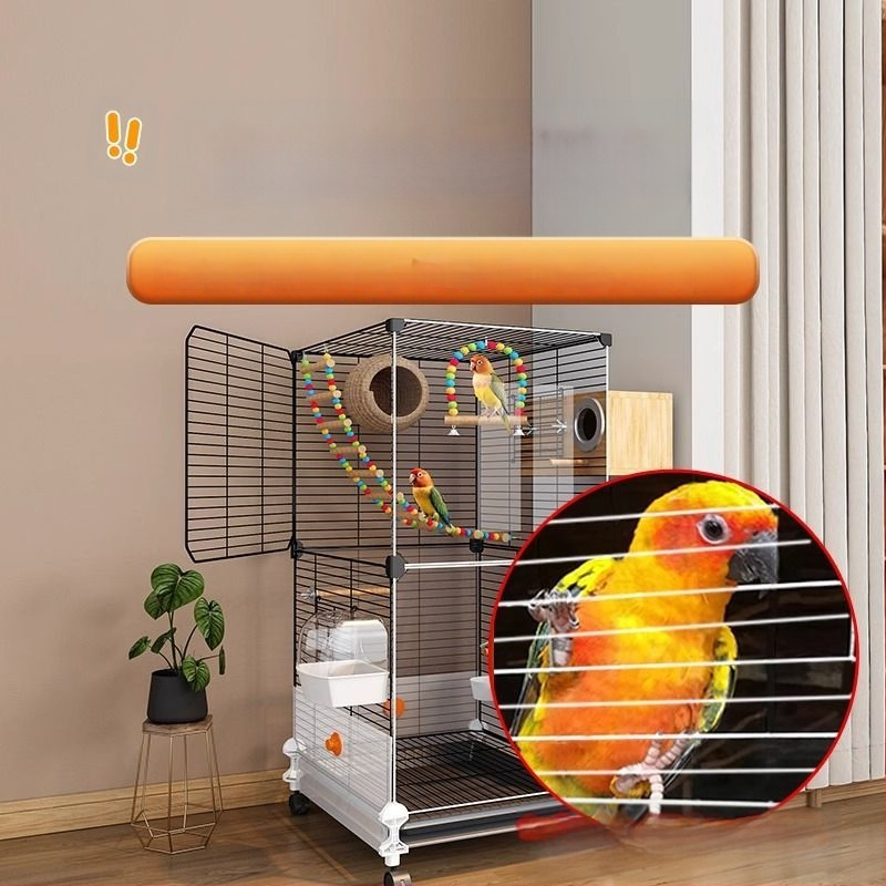 Xz [surinkta 1583 žmonių] Paukščių narvelis, papūgos narvelis, didelis namų apyvokos reikmuo, naujas, apsaugantis nuo purslų, tigro oda, juodas fenikso bijūnas, specialus