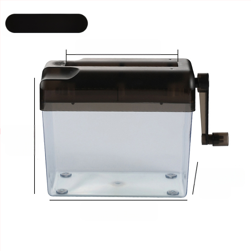 A4 liela manuālā smalcinātāja mājai Ar roku darbināms kluss pārnēsājams galda dators mazam birojam Dokumentu smalcinātājs Strēmelīšu konfidencialitāte