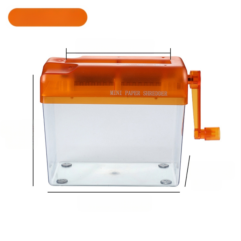 A4 liela manuālā smalcinātāja mājai Ar roku darbināms kluss pārnēsājams galda dators mazam birojam Dokumentu smalcinātājs Strēmelīšu konfidencialitāte