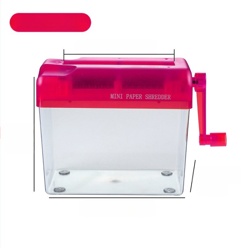 A4 liela manuālā smalcinātāja mājai Ar roku darbināms kluss pārnēsājams galda dators mazam birojam Dokumentu smalcinātājs Strēmelīšu konfidencialitāte