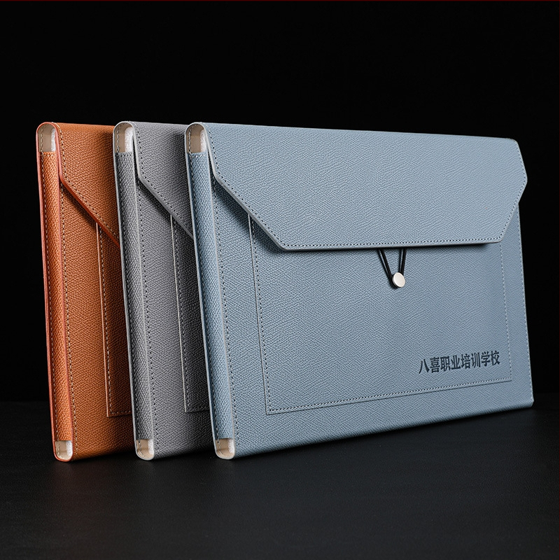 A4 formaadis tipptasemel paksendatud mahutavusega suure mahutavusega veekindel konverentsidokumendikott, failikott, kontoridokumendikott, äridokumentidele