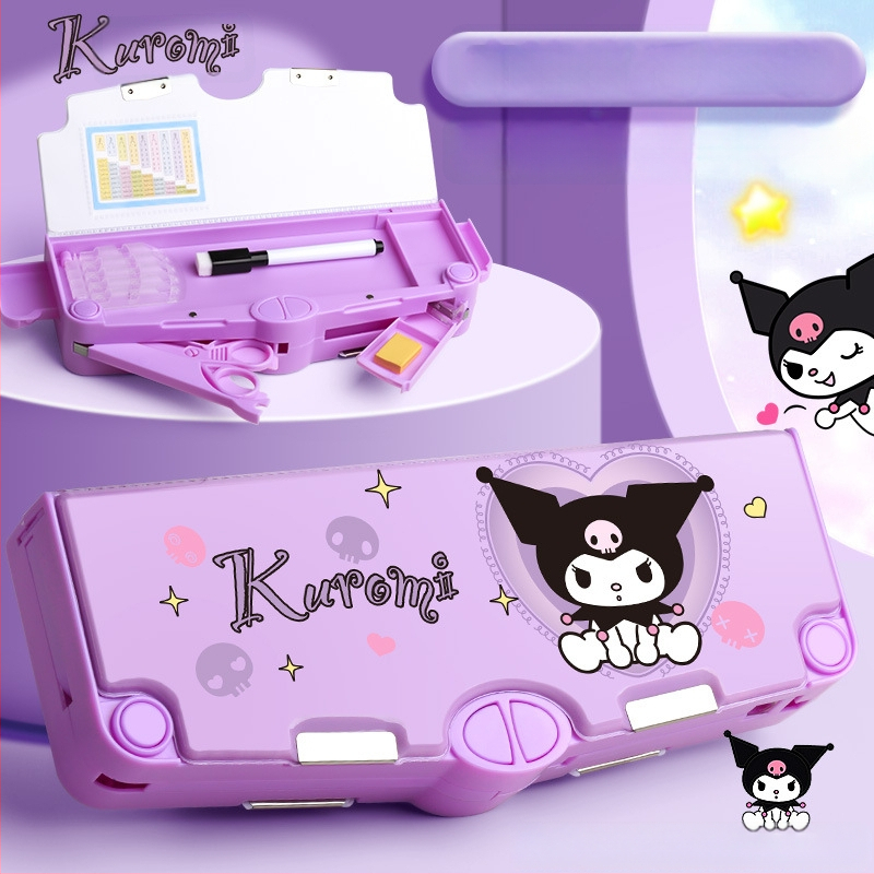 Ärge ostke kodumaise e-kaubanduse jaoks】Multifunktsionaalne kirjatarvete karp, ehtne Sanrio tüdrukute kombineeritud lukuga pliiatsiümbris mehhanismiga