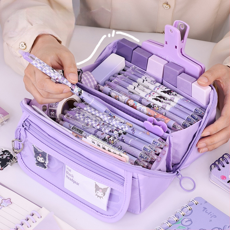 9 rétegű ceruzatartó, nagy kapacitású, szennyeződés-álló, aranyos tejes Huhu, nagy értékű írószerdoboz általános iskolásoknak, fejlett érzékkel bíró ceruzatartó