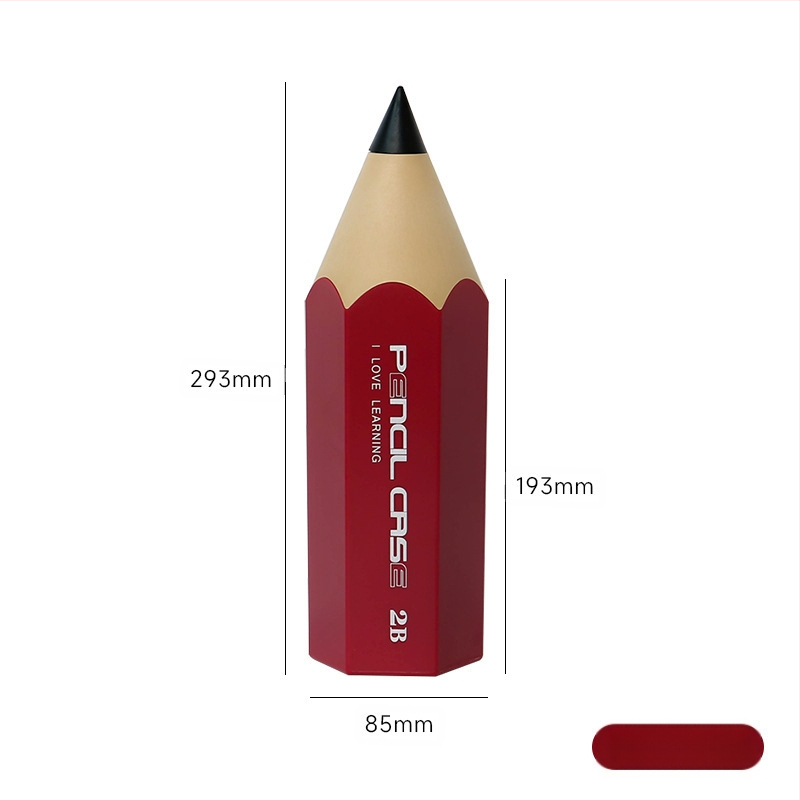 Zīmuļa formas pildspalvu konteineri studentiem, radošs galds ar vāku, putekļu necaurlaidīgs kancelejas preču uzglabāšanas pildspalvu kaste, uzglabāšanas spainis, kosmētikas otu kaste