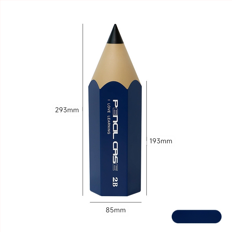 Zīmuļa formas pildspalvu konteineri studentiem, radošs galds ar vāku, putekļu necaurlaidīgs kancelejas preču uzglabāšanas pildspalvu kaste, uzglabāšanas spainis, kosmētikas otu kaste