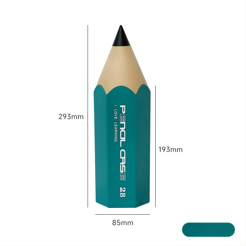 Zīmuļa formas pildspalvu konteineri studentiem, radošs galds ar vāku, putekļu necaurlaidīgs kancelejas preču uzglabāšanas pildspalvu kaste, uzglabāšanas spainis, kosmētikas otu kaste