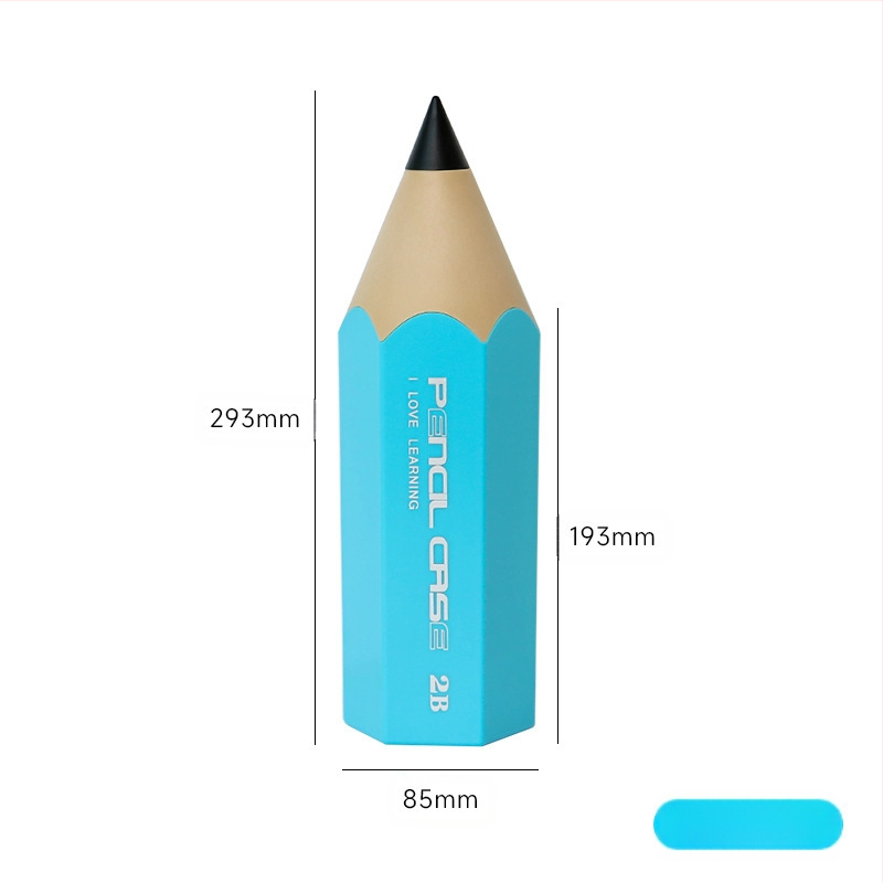 Zīmuļa formas pildspalvu konteineri studentiem, radošs galds ar vāku, putekļu necaurlaidīgs kancelejas preču uzglabāšanas pildspalvu kaste, uzglabāšanas spainis, kosmētikas otu kaste