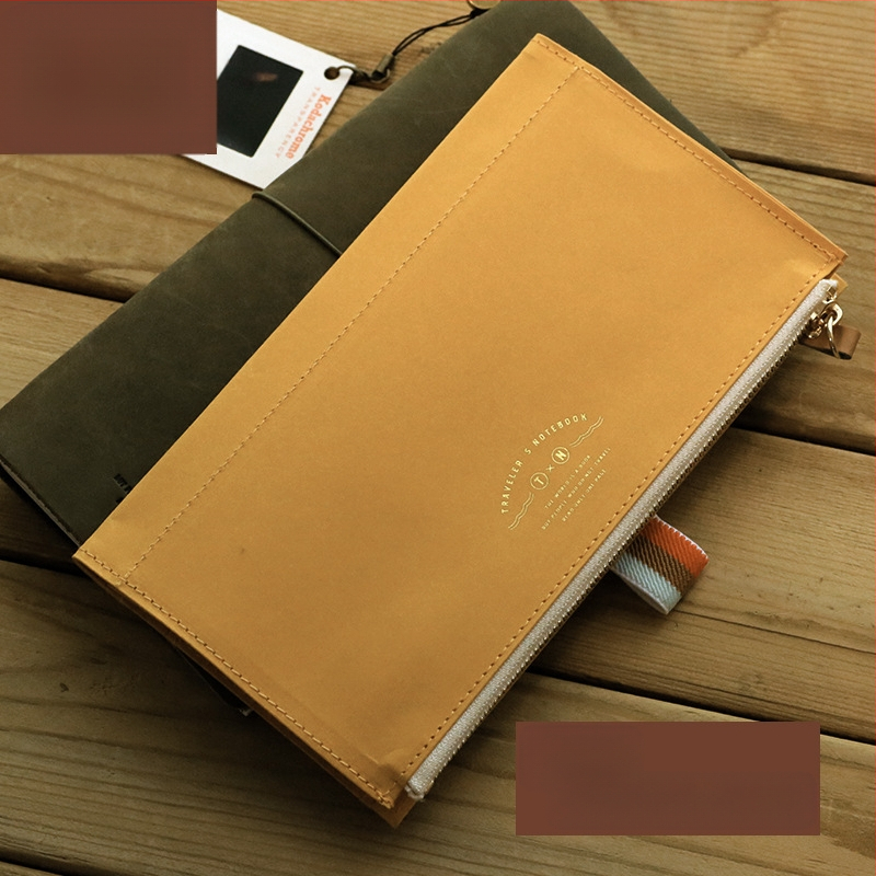 Mitme TN tõmblukuga hoiukoti aksessuaarid DuPonti paberist reisiraamat, pestud loomanahast arvete kott ümbritsev