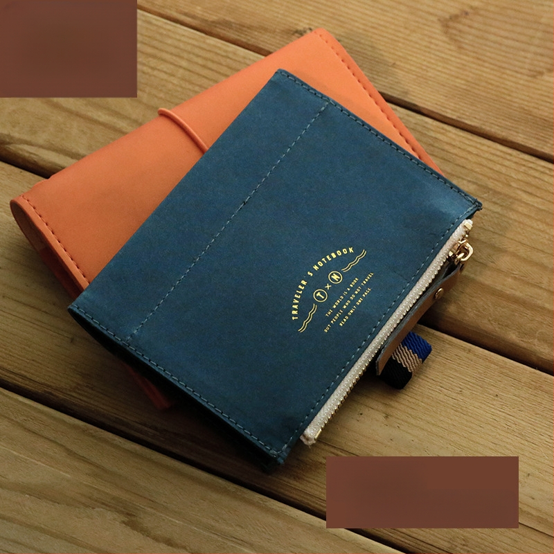 Mitme TN tõmblukuga hoiukoti aksessuaarid DuPonti paberist reisiraamat, pestud loomanahast arvete kott ümbritsev