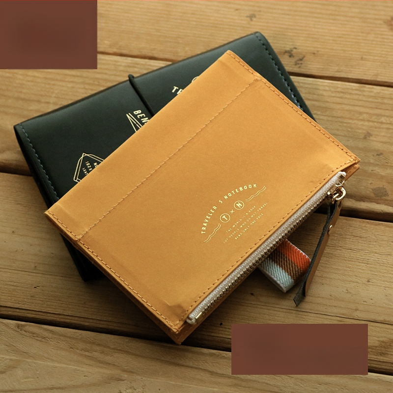 Mitme TN tõmblukuga hoiukoti aksessuaarid DuPonti paberist reisiraamat, pestud loomanahast arvete kott ümbritsev