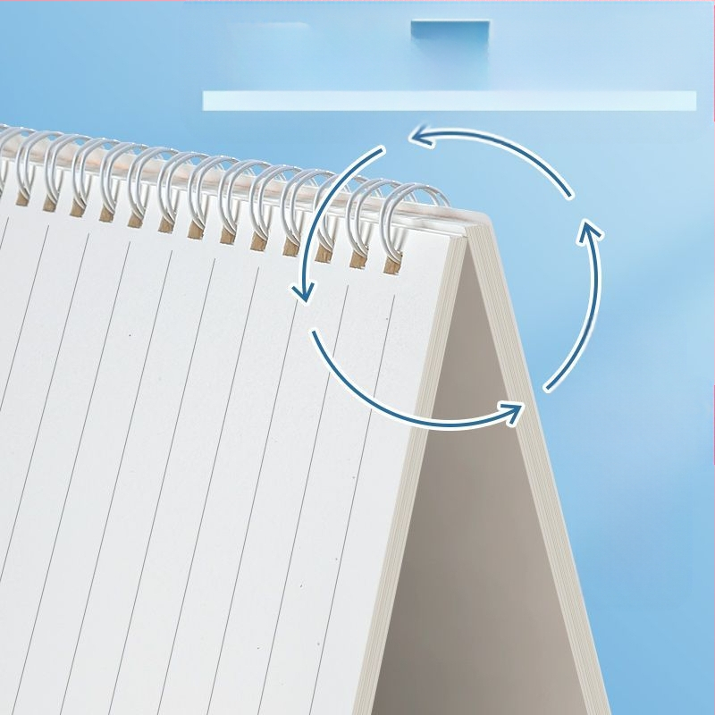 Sabiezināta studentu spirālveida piezīmju grāmatiņa B5 vienkārša horizontāla līnija ar augstu krāsu vērtību a5 vidusskolas koledžas studentu pēcdiploma iestājeksāmens