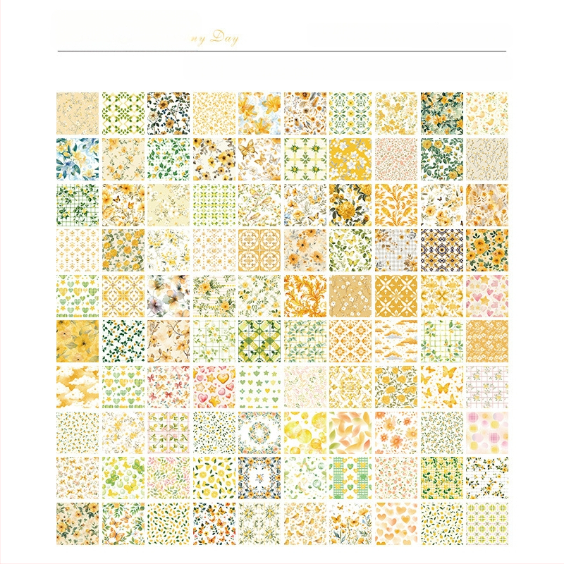 Yuezheni piiriülene eripakkumine Fanhua Manyuani käsiraamatu kleebismaterjalile See retrohõnguline märkmepaber Mittekleepuv materjal Paber