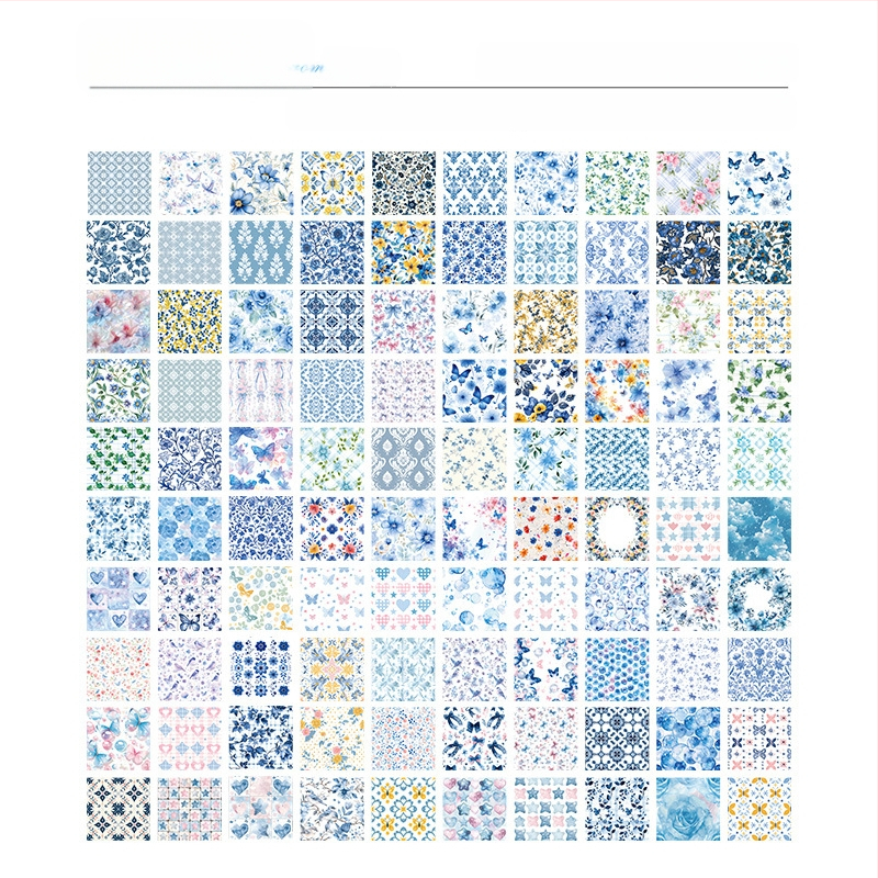 Yuezheni piiriülene eripakkumine Fanhua Manyuani käsiraamatu kleebismaterjalile See retrohõnguline märkmepaber Mittekleepuv materjal Paber