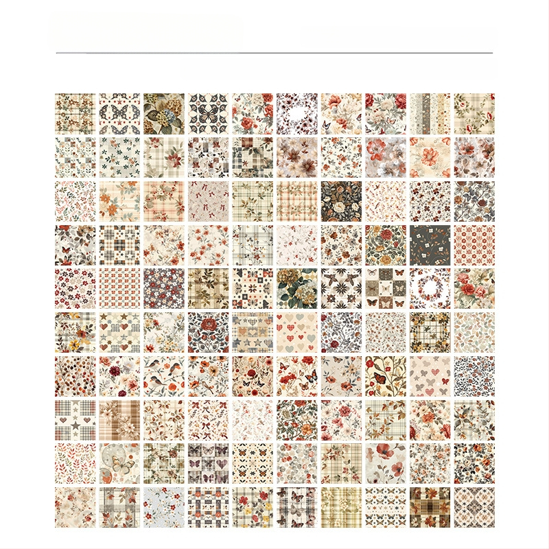 Yuezhen Специално за Fanhua Manyuan Наръчник Стикери Материал Този ретро Post-it Хартия Нелепващ Материал Хартия