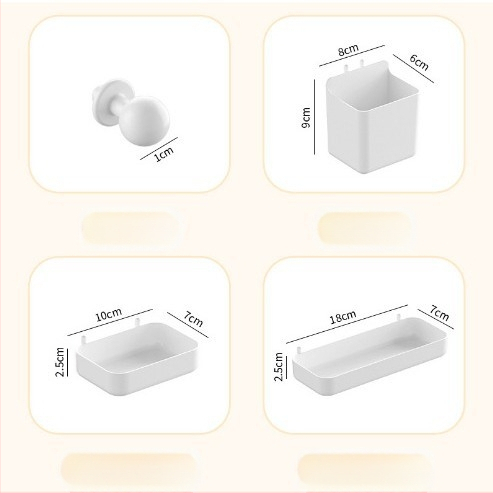 Egyszerű, könnyű, luxus, többrétegű, réteges tárolóállvány fiókos lyuktáblás tárolóállvánnyal diákotthoni kollégiumi tanulószobába