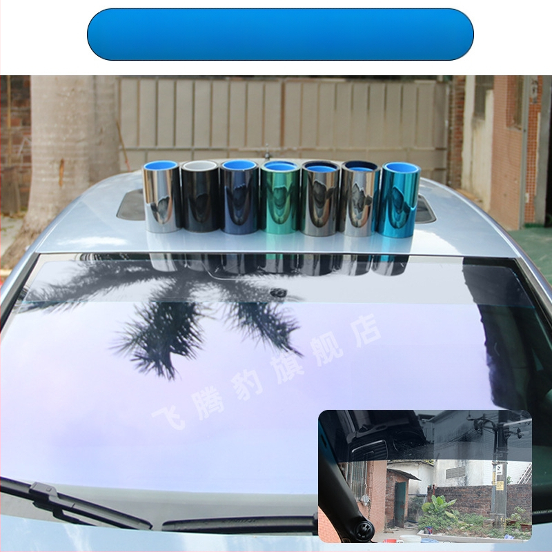 Priekinė saulės plėvelė, atspindinti izoliacinė plėvelė, dekoratyvinė juostelė, saulės skydelis, puspriekabės priekinis stiklas, sunkvežimio automobilio apsaugos nuo saulės plėvelė