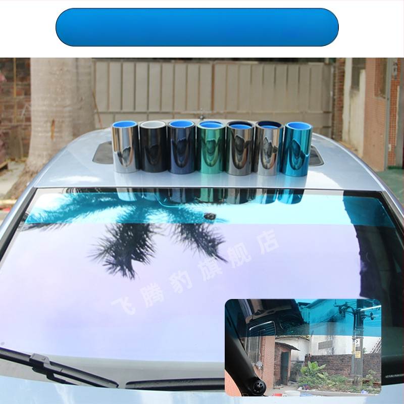 Priekinė saulės plėvelė, atspindinti izoliacinė plėvelė, dekoratyvinė juostelė, saulės skydelis, puspriekabės priekinis stiklas, sunkvežimio automobilio apsaugos nuo saulės plėvelė