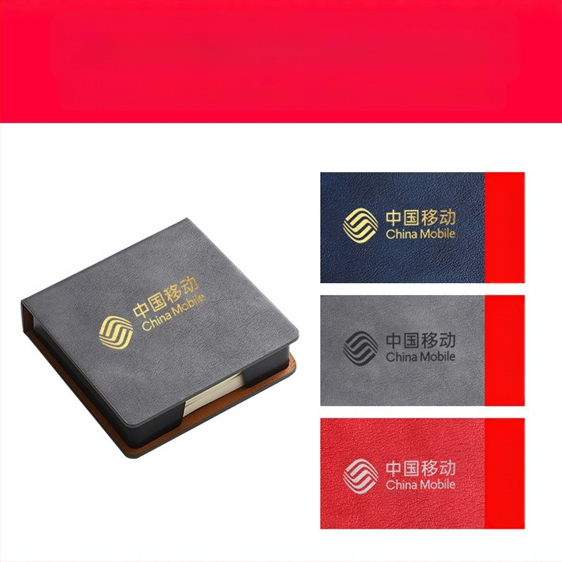 PU stereo piezīmju kaste biroja kancelejas preču uzglabāšanas kaste piezīme piezīme piezīme piezīme piezīme piezīmju grāmatiņa drukājama logotipa vairumtirdzniecība